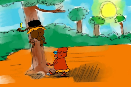 Cartoon: banana issue part2 (medium) by sal tagged cartoon,sal