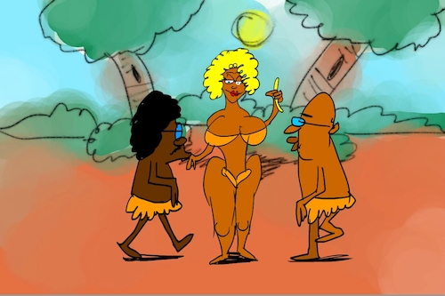 Cartoon: banana issue part4 (medium) by sal tagged cartoon,sal
