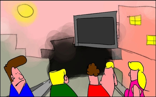 Cartoon: THE BAD NEWS BROWN 10 (medium) by sal tagged cartoon