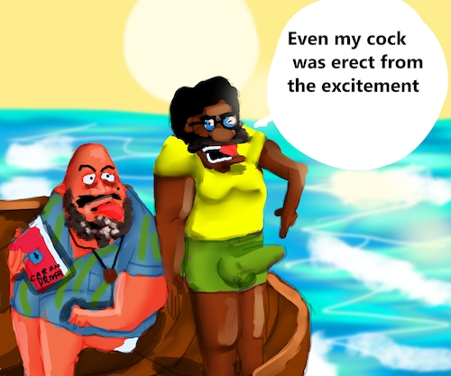 Cartoon: THE FISHING JOURNEY (medium) by sal tagged cartoon