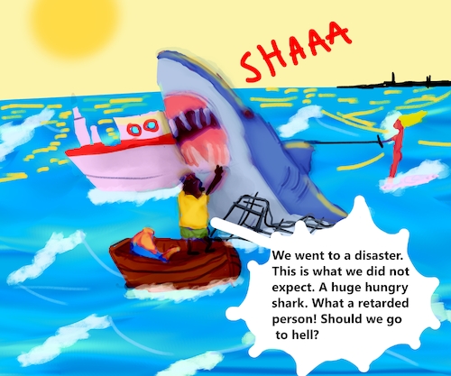 Cartoon: THE FISHING JOURNEY (medium) by sal tagged cartoon