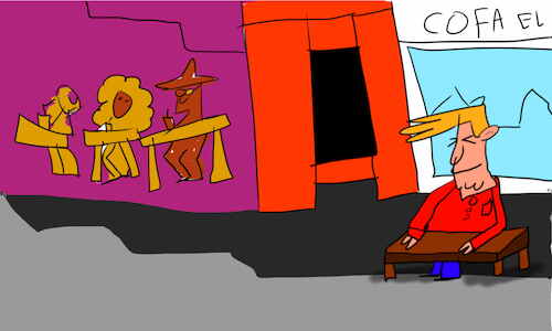 Cartoon: The kosh kosh dance part1 (medium) by sal tagged cartoon,comic,story,kosh,dance