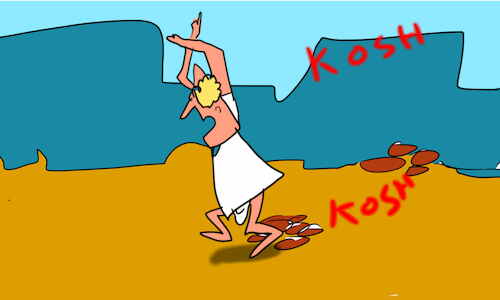 Cartoon: The kosh kosh dance part4 (medium) by sal tagged kosh,dance,cartoon,comic,story