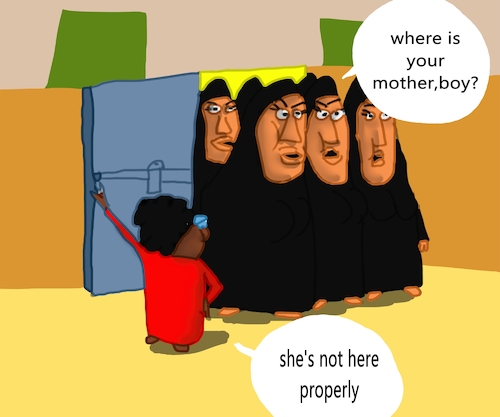 Cartoon: THE NAUGHTY BOY PART2 (medium) by sal tagged cartoon