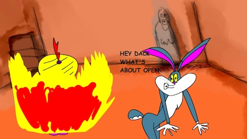 Cartoon: the red flame wizard10 (medium) by sal tagged cartoon