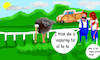 Cartoon: THE CRAZY OSTRICH (small) by sal tagged cartoon