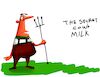 Cartoon: THE SECRET OF COWS MILK (small) by sal tagged cartoon,the,secret,of,cows,milk