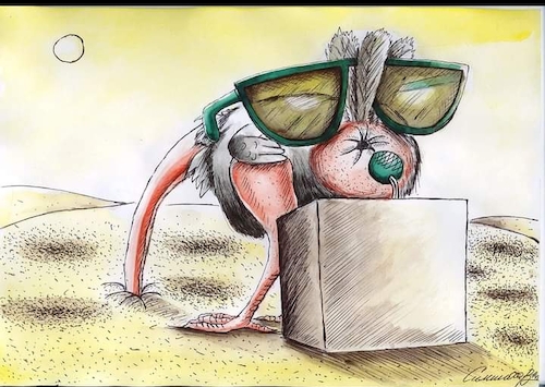 Cartoon: Strauß (medium) by Siminoga Vadim tagged politik,wahlen,macht,recht,beamter