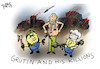 Cartoon: Grutin and his Killions (small) by pefka tagged putin,ukraine,war