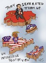 Cartoon: They seperated from us (small) by pefka tagged taiwan,xi,trump,usa,england,uk