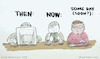 Cartoon: Evolution of technology (small) by erikwiedenmann tagged headset,vr,visionpro,google,glass,digital