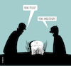 Cartoon: Vernunft (small) by Büro für gehobenen Unfug tagged vernunft,tot,grab,nachdenken