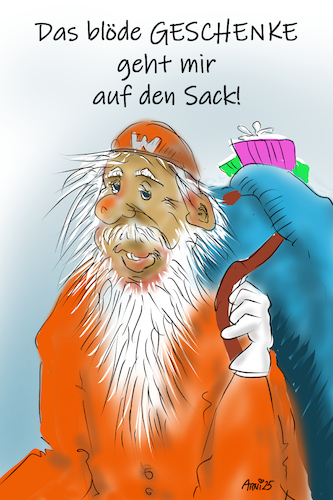 Cartoon: Schenken geht auf den Sack (medium) by Arni tagged weihnachten,santa,sack,geschenke,schenken,usus,brauch,mann,weihnachts,weihnachten,santa,sack,geschenke,schenken,usus,brauch,mann,weihnachts