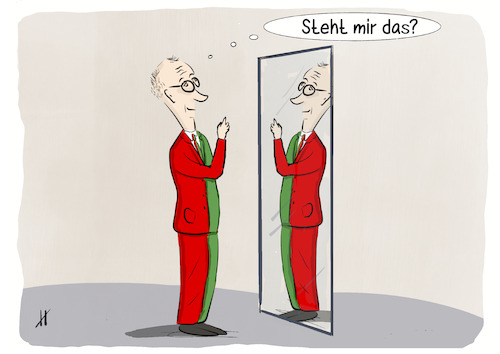 Cartoon: Anprobe 2 (medium) by Gabi Horvath tagged bundestagswahlen,wahlen,wahlergebnis,koalition,koalitionspartner,parteien,merz,spd,cdu,grünen,bundestagswahlen,wahlen,wahlergebnis,koalition,koalitionspartner,parteien,merz,spd,cdu,grünen