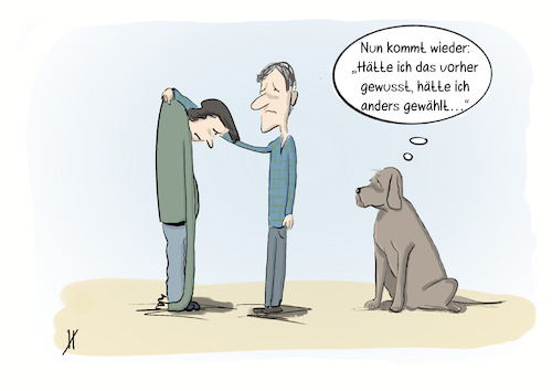 Cartoon: Hätte hätte (medium) by Gabi Horvath tagged bundestagswahl,wahlen,ergebnis,wahlergebnis,parteien,koalition,hätte,bundestagswahl,wahlen,ergebnis,wahlergebnis,parteien,koalition