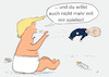 Cartoon: Trump (small) by Gabi Horvath tagged trump,wahlen,usa,duell,putin,harris