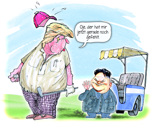 Cartoon: Besuch auf dem Golfplatz (medium) by Ritter-Cartoons tagged besuch,auf,dem,golfplatz,besuch,auf,dem,golfplatz