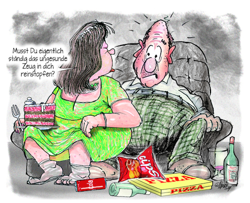 Cartoon: Gesundheitsbewusst (medium) by Ritter-Cartoons tagged gesundheitsbewusst,gesundheitsbewusst