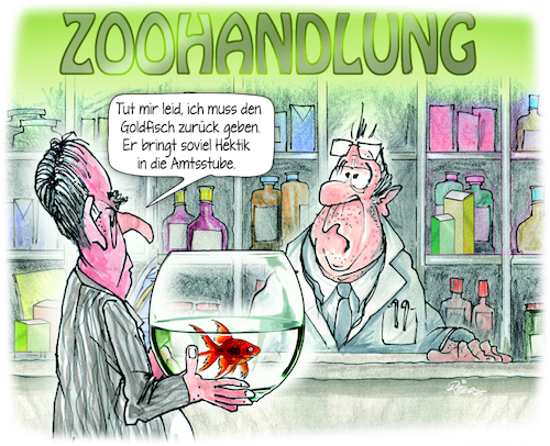 Cartoon: Goldfisch (medium) by Ritter-Cartoons tagged amtsstuben,beamtentum,amtsstuben,beamtentum