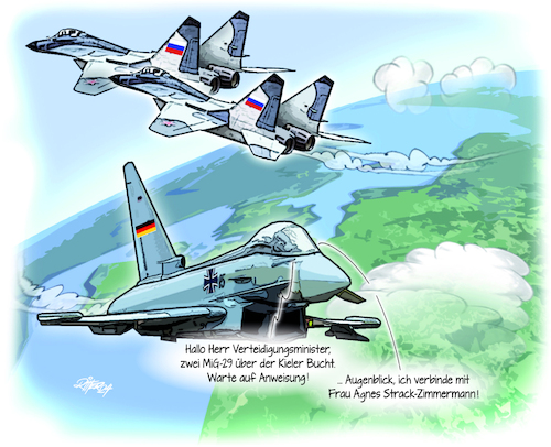 MiG-29 über der Ostsee