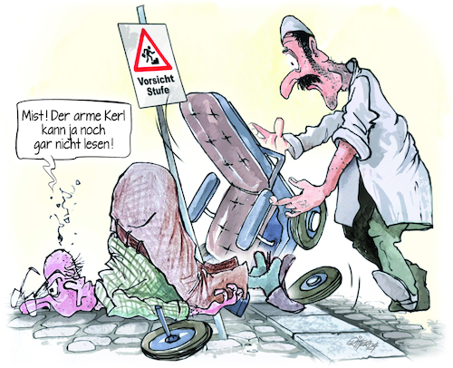 Cartoon: Pflegekräftemangel (medium) by Ritter-Cartoons tagged pflegekräftemangel,pflegekräftemangel