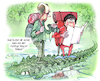 Cartoon: Expedition (small) by Ritter-Cartoons tagged verhandlungen,finanzpaket