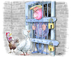 Cartoon: Vogelgrippe (small) by Ritter-Cartoons tagged vogelgrippe,stallpflicht,donald,trump,ritter,cartoons,pressekarikatur,berthold,karikatur,pressezeichnung