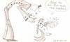 Cartoon: marionettenmann und erbsenpuppe (small) by armella tagged marionettenmann,erbsenpuppe