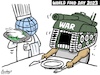 Cartoon: World Food Day 2023 (small) by Pradeep cartoon tagged war,peace,food,world