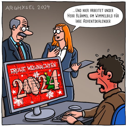 Cartoon: Pimmelbild Wimmelbild (medium) by Arghxsel tagged frost,eis,schnee,schlitten,winter,kalt,kälte,schneeflocke,spuren,weihnachten,weihnachtsmann,christkind,engel,jesus,krippe,maria,joseph,heilige,drei,könige,kirche,familie,geschenke,adventskalender,advent,kerzen,frost,eis,schnee,schlitten,winter,kalt,kälte,schneeflocke,spuren,weihnachten,weihnachtsmann,christkind,engel,jesus,krippe,maria,joseph,heilige,drei,könige,kirche,familie,geschenke,adventskalender,advent,kerzen