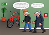 Cartoon: Das neue Dienstfahrzeug (small) by Arghxsel tagged fahrrad,radler,dienstrad,dienstfahrzeug,radeln,sport,pedale,ebike,pedelec,stadt,dorf,fahrradweg,landstraße,gesund,umwelt,schutz,natur