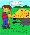 Cartoon: Das ist doch Mist... (small) by Kruscha tagged redewendung,mist,dung,landwirtschaft,bauer,agronom,landwirt,landleben,natur