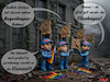 Cartoon: Ellenbogen vs. Regenbogen!? (small) by MorituruS tagged afd,deutschland,wahlsieg,44,prozent,sachsen,anhalt,faustrecht,regenbogen,flagge,fahne,ellenbogen,chauvinismus,aufbruch,freiheit,demokratie,gleiches,recht,für,alle,grundrechte,verfassung,zurück,in,die,steinzeit,des,stärkeren,autokratie,spaltung,macht,absolute,mehrheit,kompromisslos,cartoon,karikatur,moriturus