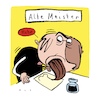 Cartoon: Alte Meister (small) by F L O tagged alt,meister,pinsel,tusche,zeichnen,malen,maler,nasenhaar,nase,kichern,erfahrung,nasenloch