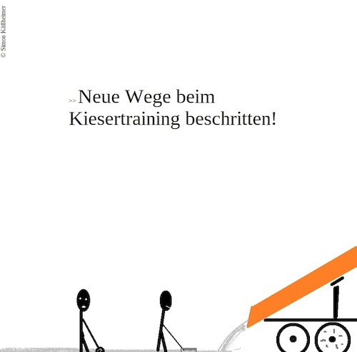 Cartoon: Splitting - new Ways! (medium) by Flymon tagged kieser,sport,stadtwerke