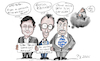 Cartoon: DIE NEUEN ALTEN (small) by SchmidtFineArt tagged cdu,csu,spd,politik,politiker,deutschland,demokratie,koalition,parteien,partei,humor,union,karikatur,eu,europa,geld,cartoon,art,kunst,illustration,gesellschaft,merz,söder,klingbeil,strauß