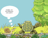 Cartoon: Das wär es! (small) by Karl Berger tagged schildkröte,schnecke,tempo,relativität,träume