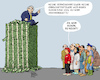 Cartoon: Der Unterschied (small) by Karl Berger tagged abgabenquote,steuern,kapital,arbeit,demagogie