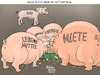 Cartoon: Futtertrog (small) by Karl Berger tagged teuerung,inflation,miete,lebensmittel,energie,kredite