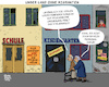 Cartoon: Migrationsfrei (small) by Karl Berger tagged migration,zukunft,veramung,überalterung