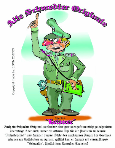 Cartoon: Alte Schwedter Originale VI (medium) by Cartoon_EGON tagged schmunzeleffekte