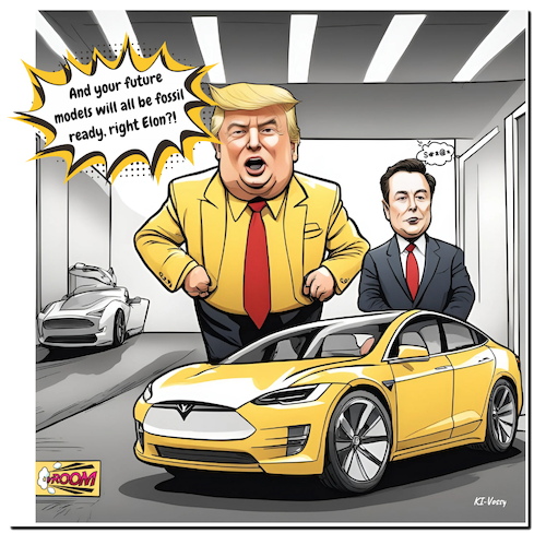 Cartoon: Fossilization (medium) by A Human tagged usa,elektromobilität,electromobility,trump,politics,klimaschutz,climate,futur,fossil,ölindustrie,aktienkurse,biden,paris,klimaabkommen,neuwagen,elektrisch,ladestation,musk,elon,fuels,stockmarket,cnn,charger,usa,elektromobilität,electromobility,trump,politics,klimaschutz,climate,futur,fossil,ölindustrie,aktienkurse,biden,paris,klimaabkommen,neuwagen,elektrisch,ladestation,musk,elon,fuels,stockmarket,cnn,charger