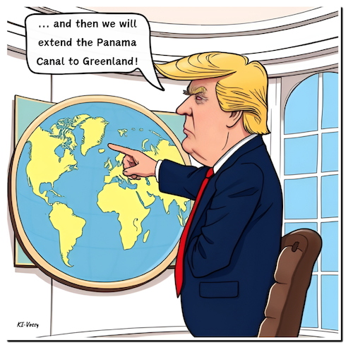 Cartoon: Grumpland (medium) by A Human tagged whitehouse,politics,trump,usa,greenland,panama,canal,panamacanal,denmark,colianization,conqueror,grumpland,whitehouse,politics,trump,usa,greenland,panama,canal,panamacanal,denmark,colianization,conqueror,grumpland