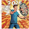 Cartoon: 180 (small) by KI-Vossy tagged dart,darts,180,ally,pally,alexandra,palace,wm,world,championship,pdc,weltmeister,weltmeisterschaft