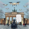 Drohnen statt Böller (small) Cartoon: Drohnen statt Böller (small) by A Human tagged berlin,brandenburger,tor,böller,drohne,drohnen,brot,wegner,cdu,spd,zdf,jahreswechsel,silvester,silvestershow,senat,alternative,feuerwerk,silvesterfeuerwerk,drohnenshow,show,himmel,fördermittel,förderung,förderungen,winter,feiern,feier,feierlichkeiten,silvesterfeier,fest,feste