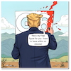Cartoon: G7 minus 1 (small) by A Human tagged g7,kanada,trump,usa,frankreich,macron,krieg,nahost,abreise,waffenruhe,israel,iran,summit,nachtisch,dessert