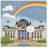 Cartoon: Julias Regenbogenkampf (small) by A Human tagged reichstag,queer,klöckner,bundestag,abgeordnete,csd,berlin,regenbogenflagge,verbot,cdu