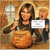 Cartoon: Melanias Revenge (small) by A Human tagged melania,donald,trump,flotus,potus,halloween,pumpkin,pumpkins,white,house,washington,usa,america,american,republican,republicans,eve,dead,deads,celebrate,celebrations,rapunzel