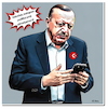 Cartoon: Wenn schon denn schon (small) by A Human tagged türkei,instagram,erdogan,sperre,netzwerk