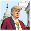 Cartoon: Protection (small) by A Human tagged usa,kanada,canada,trump,dome,pope,pileolus,war,protection,missile,defens,verteidigung,bell